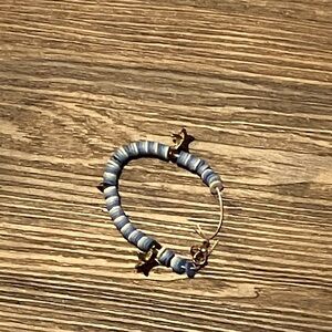 This is a blue bracelet